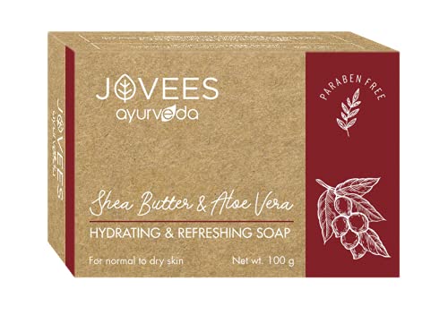 Jovees Herbal Orange Peel & Honey Soap 100 g, Basil Turmeric Anti Bacterial 100 g, Cinnamon & Neem Anti Acne Face Bar 75 g, Shea Butter & Aloe Vera Hydrating 100 g Soap Combo 4