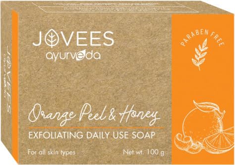 Jovees Herbal Orange Peel Soap (100g) + Henna & Ginseng Anti Hair Loss Shampoo (300ml) + Shea butter Moisturiser (100g) + Papaya Face wash (120ml) Set Of 4