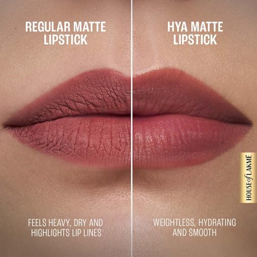 Lakmé 9to5 Liquid Lipstick, Hya Matte, with Hyaluronic Acid for hydrated lips, Powerhouse Plum 3.6gm