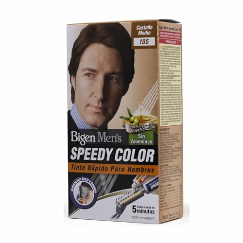 Bigen Bigen Men's  Speedy Hair Color Medium Brown 40gm+40gm -105, 80g