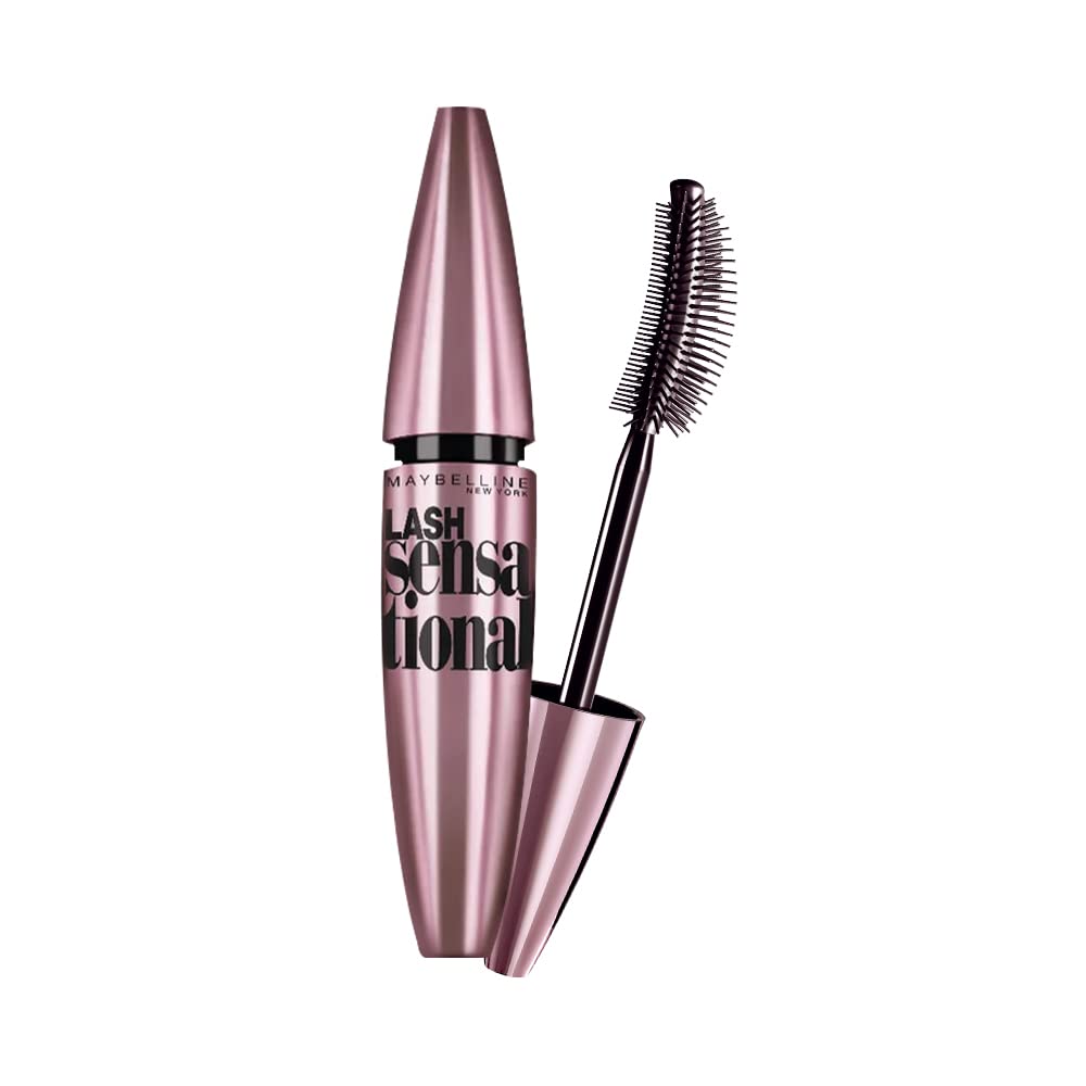 Maybelline New York Lash Sensational Waterproof Mascara, Black, 10g & Maybelline New York's Define & Blend Brow Pencil Natural Brown, 0.16g