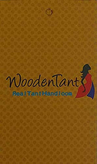 WoodenTant women’s handloom cotton saree in Green with multicolor designer Leaf in pallu