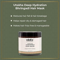 Vedix Bhringadi Hair Fall Kit - Customized Ayurvedic Care With Booster Oil, Shampoo, Conditioner, and Mask - Gift Pack of 4 (310 ml)