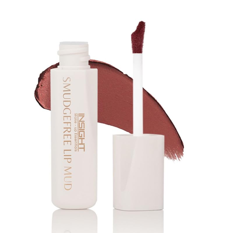 Insight Cosmetics Smudge Free Lip Mud|Ultra Matte Flawless Texture |smudge Proof |Water Proof |Long Lasting |Non Transferable |One Strock Application |Light Weight Formula,3.5 gm (Dewdrops, 3.5 gm)