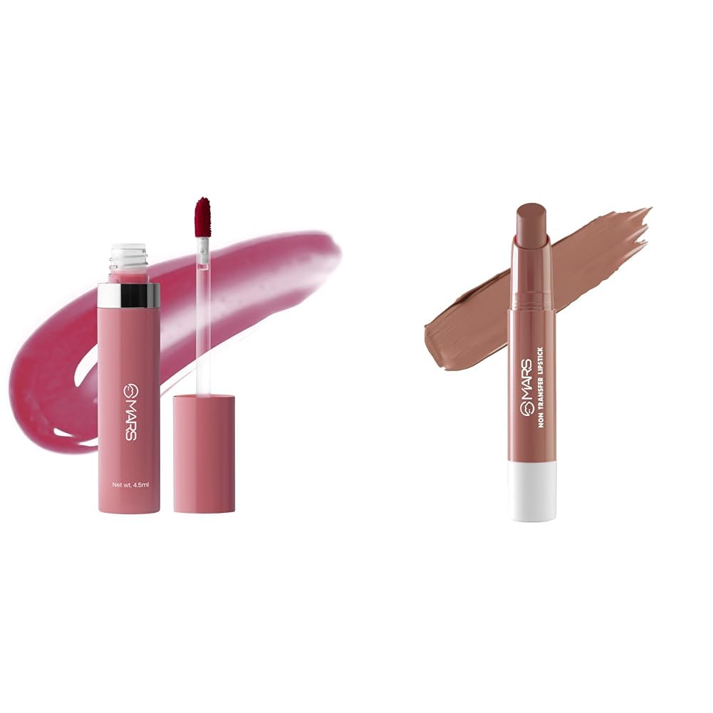 MARS Drip Lip Mist for Women (4.5 ml) (02-Mulberry Drip) Matte Super Stay Lipstick | Up to 12 Hours Long Lasting | Smudge Proof and Waterproof Lipstick for Women (2.6 gm) (11-QUEEN)