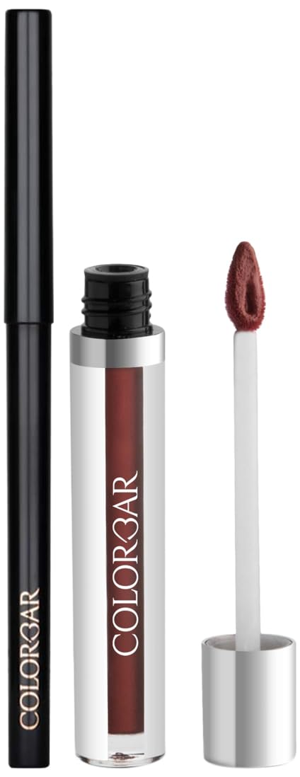 Colorbar Kiss Proof Lip Stain - Haute Latte - 007 & Intensely Rich Kajal Combo