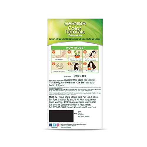Garnier Color Naturals Crème hair color, Shade 6.60 Intense Red, 70ml + 60g (Pack of 2)