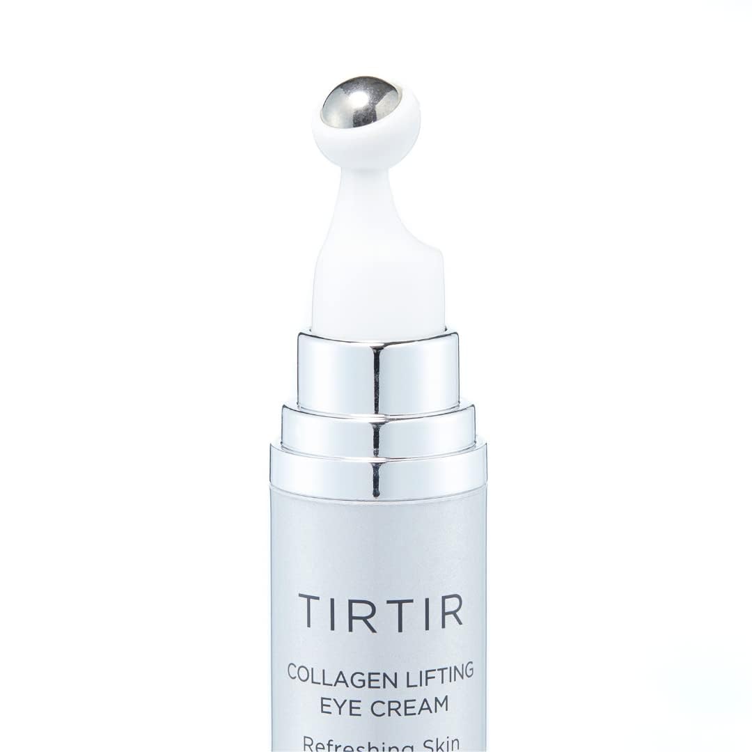 TIRTIR Collagen Eye Cream | Lifting & Firming Under Eye Cream with Peptides and Marine Collagen for Wrinkles | Fine Lines, Puffiness & Dark Circles | 15mL