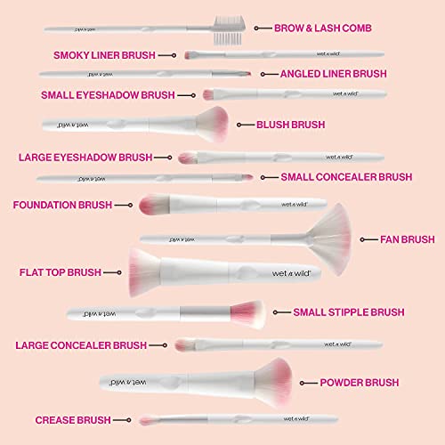 Wet n Wild Makeup Brush, Angled Liner Brush, 4g - White