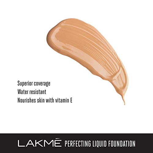 LAKMÉ Rose Natural Face Powder For Oily Skin, Soft Pink, 40G And Perfecting Liquid Foundation Medium Coverage, Coral, 27Ml