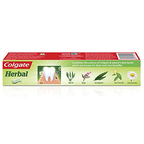 Colgate Herbal Oral Care Toothpaste, Goodness of Natural Ingredients for Healthy Teeth, 200g