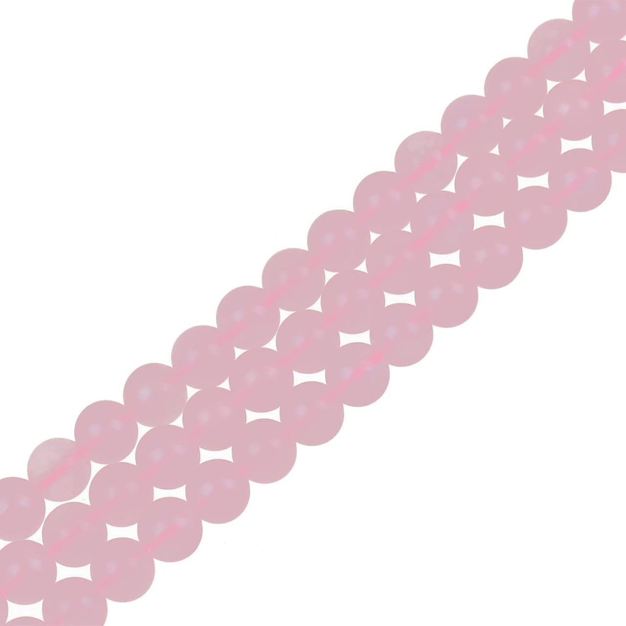 Bymitel 140Pcs Natural Crystal Beads Stone Gemstone Round Energy Healing Loose Beads with Stretch Cord for Jewelry Making Bracelets Anklets (Rose Quartz, 8mm 140pcs) Rose Quartz