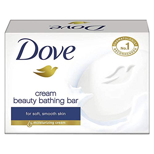 Dove Cream Beauty Bathing Bar With ¼ Moisturizing Cream To Give You Softer, Smoother Skin, 100 g