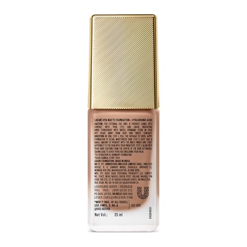 Lakmé 9to5 Hya Matte Foundation + Hyaluronic Acid Cool Mocha - 25ml