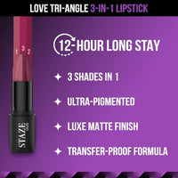 Staze 9to9 Pout & Shout Kit 3 in 1 Combo with 2-in-1 Liquid Lipstick (Matte)
