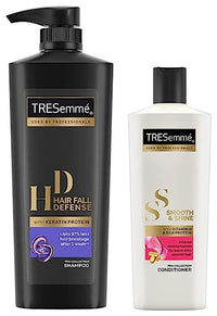 Tresemme Smooth And Shine Conditioner, 190Ml And Hair Fall Defense Shampoo, 580Ml