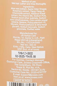 Jovees Herbal Apple Cider Vinegar & Ylang Ylang | Hair Regrowth Shampoo For Dry & Frizzy Hair | Natural Ingredients | No Sulphate No Paraben |For Men & Women 300ml