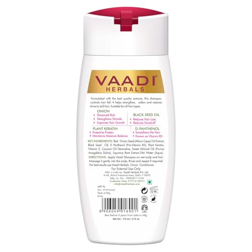 Vaadi Herbals Onion Shampoo for Hair Fall Control (110 ml)