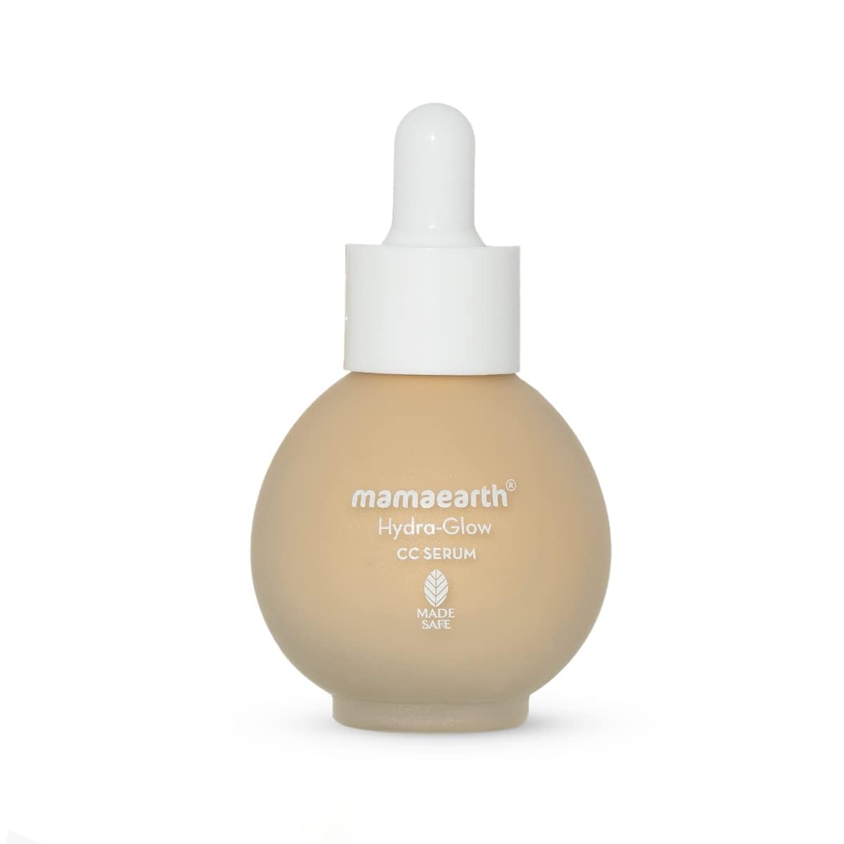Mamaearth Hydra-Glow CC Serum with Vitamin C & Hyaluronic Acid - Vanilla - 30 ml | Hydrates Skin | Natural Coverage| SPF 30