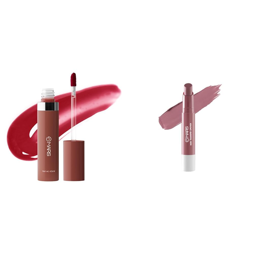 MARS Drip Lip Mist for Women (4.5 ml) (03-Rosewood Drip) Matte Super Stay Lipstick | Up to 12 Hours Long Lasting | Smudge Proof and Waterproof Lipstick for Women (2.6 gm) (06-SMITTEN)