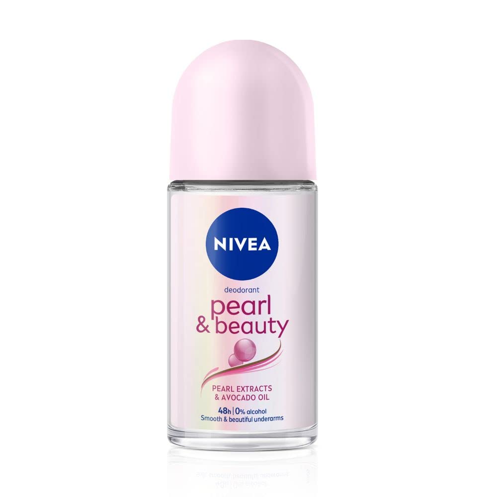 Nivea Soft Playful Peach, Light Moisturizer Cream For Face, Hands And Body, Instant Hydration, Non-Greasy Cream 200 Ml & NIVEA Deodorant Roll On, Pearl & Beauty For Women 50ml