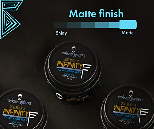 Urbangabru Hair Volumizing Powder Wax (10 GM) & Infinity Hair Wax (100 GM) - Hair Styling Combo Kit