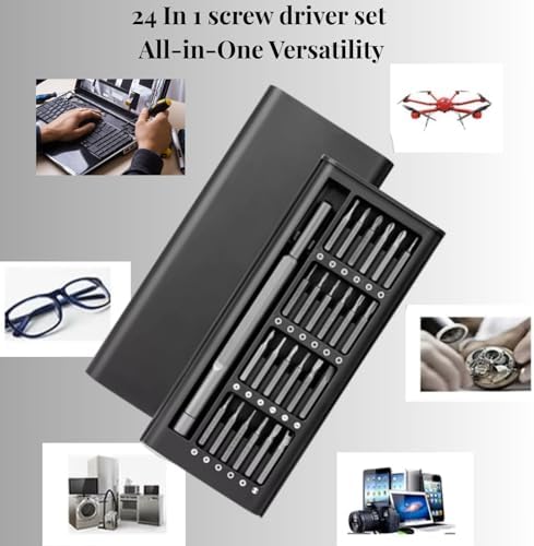 24 - in - 1 Precision Screwdriver Set - Magnetic Repair Tool Kit for Electronics, Phones, Laptops