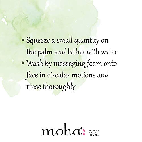 moha: Herbal Face Wash With Goodness Of Neem, Aloevera, Cucumber, Rose & Yashtimadhu for Healthy, Soft & Glowing for all age groups -100 ml (Pack of 1)
