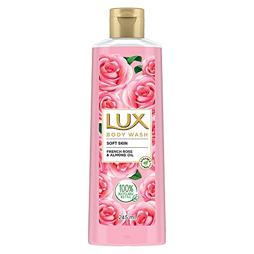 Lux Shower Gel, French Rose Fragrance & Almond Oil Bodywash, With Glycerine For Soft & Glowing Skin, Paraben Free, 245 ml