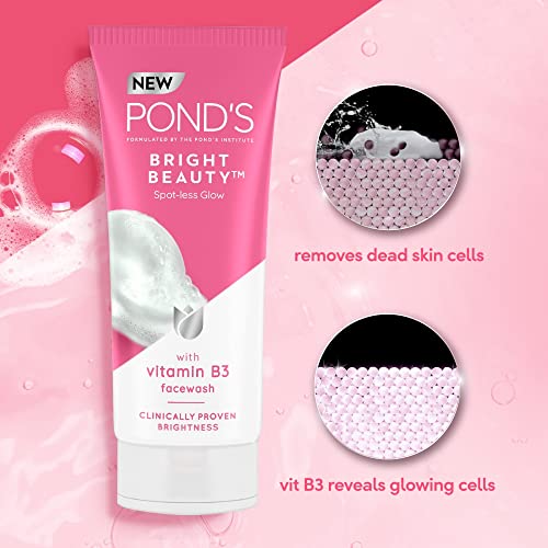POND'S Bright Beauty Spotless Glow Facewash With Vitamin B3 200G (Pack Of 2)
