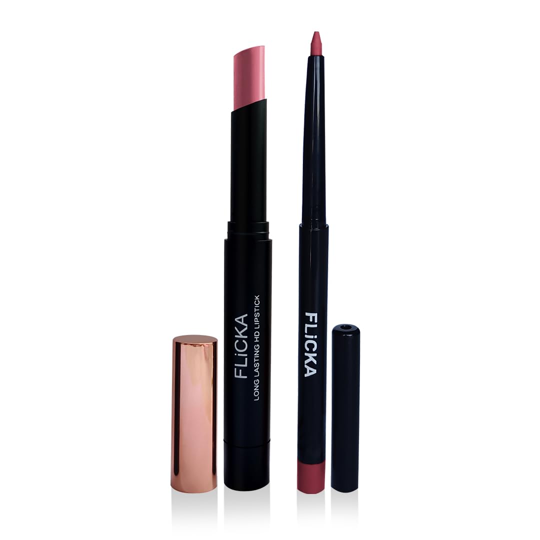 FLiCKA High Drama Matte Lipstick Guilt & Lip Liner Dubai Combo | 05