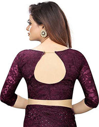 Avantika Fashion Women's  Jacquard Russell Net Saree With blouse piece
