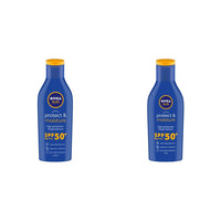 Nivea Sun, Moisturizing Liquid Lotion For Oily Skin, Spf 50, 125Ml & Sun, Moisturizing Lotion For Oily Skin, Spf 50, 75Ml, Pack Of 1