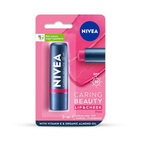 NIVEA Lip Caring Beauty Lip Balm | Lip & Cheek Tint with SPF 30 (Red, Pink & Rose)