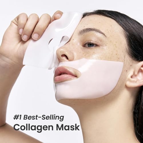 Bio Collagen Face Mask Overnight, Bio Collagen Face Mask, Bio Collagen Mask, Hydrating Overnight Hydrogel Mask, Pore Minimizing, Elasticity (1 count (pack of 1), Unscented)