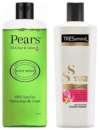 TRESemme Smooth and Shine Conditioner, 190ml & Pears Oil Clear and Glow Shower Gel, 250ml