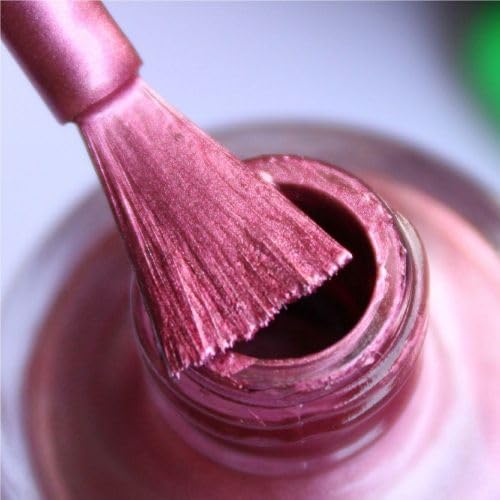 DeBelle Gel Nail Polish Chrome Glaze (Metallic Pink Nail Paint)|Non UV - Gel Finish |Chip Resistant | Seaweed Enriched Formula| Long Lasting|Cruelty and Toxic Free| 8ml