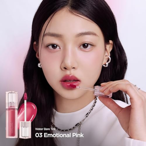 Peripera Water Bare Tint (003 EMOTIONAL PINK) - Lip Tint, Lip Stain, Glowy Tint