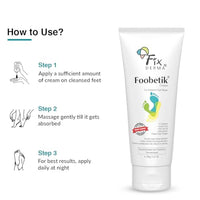 Fixderma Foobetik Cream, Foot cream, Foot care, For Dry & Cracked Feet, Moisturizes & Soothes Feet, Heel Repair, For Calloused, or Chapped Skin, Paraben Free 100gm