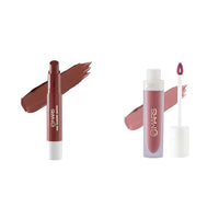 MARS Matte Super Stay Lipstick (2.6 gm) (12-SINFUL) & (03-Blow a Kiss) - Long Lasting, Non-Transfer & Waterproof