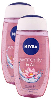Nivea Hypercity Combo - Shower Gel Waterlily And Oil, 250Ml (Pack Of 2) Promo Pack