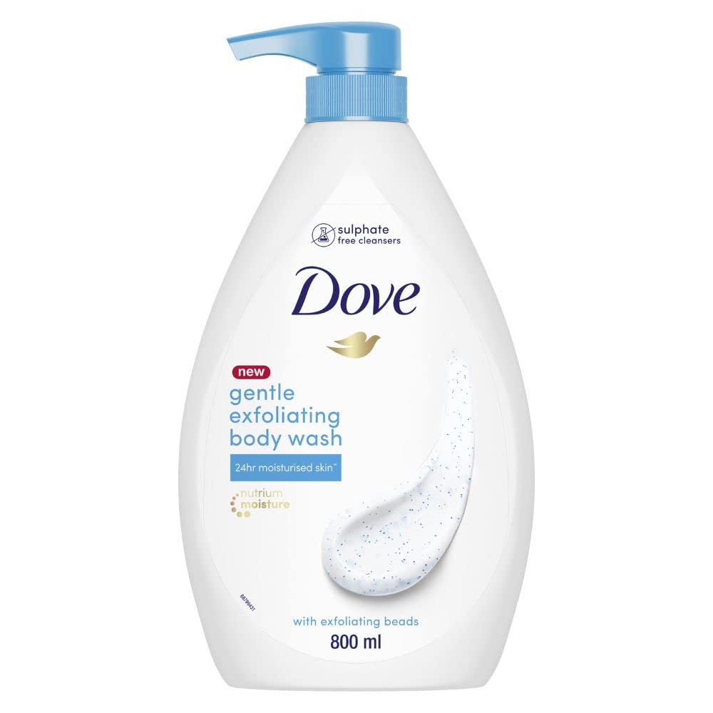 Dove Gentle Exfoliating Nourishing Body Wash|| Mild Cleanser Moisturizes Skin|| Balances Ph|| For All Skin Type|| 800 ml