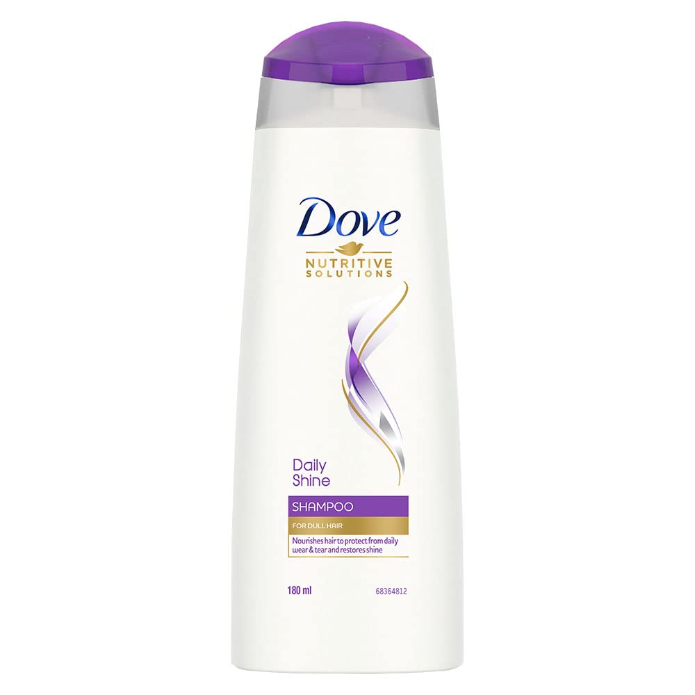 Dove Daily Shine Shampoo For Dull Hair, 180 ml & Dove Hair fall Rescue Shampoo, 180 ml