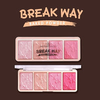 Shryoan Break Way Baked Powder Palette| Multicolor Highlighter Palette for Makeup, Highly Pigmented, Easy-To-Blend, Vegan & Cruelty-Free Makeup Palette (16g) (Shade 02)