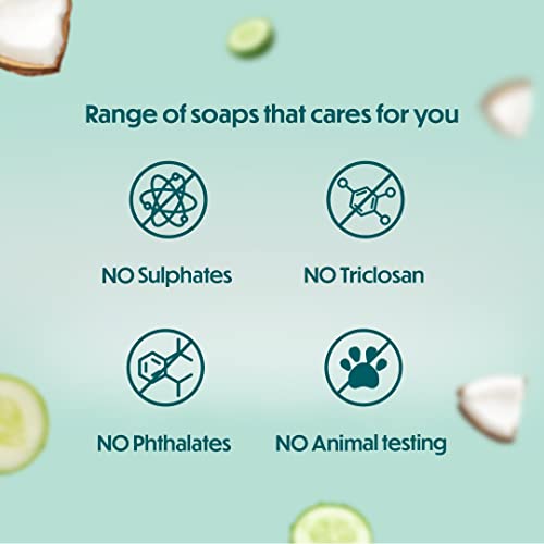 Himalaya SINCE 1930 Himalaya Herbals Refreshing Cucumber Soap And Coconut Soap, 125G (Pack of 5)