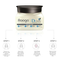 Raaga Professional De-Tan Pack | Tan Removal Cream with Kojic and Milk | Dermatologically Tested, Peroxide Free, Hydroquinone Free, Sulphate Free (500 gm) (Pack of 4)