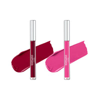 FLiCKA Tomato Liquid Matte Lipstick Transfer Proof, Smudge Proof, Non-Sticky, Creamy Lightweight Shade 5 & Shade 8 Combo