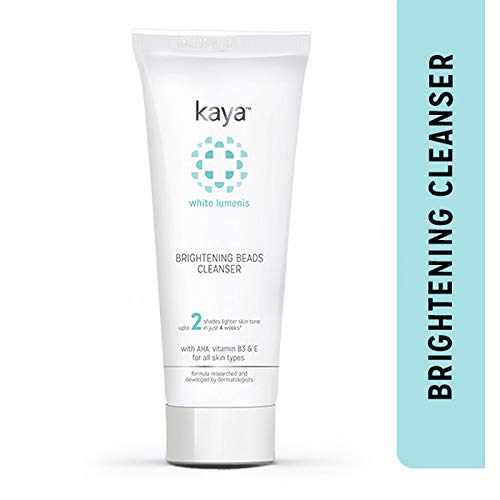 Kaya Clinic Brightening Beads Cleanser, Vitamin E & B3 enriched everyday brightening face wash, 100 ml And Kaya Clinic Daily Use Sunscreen SPF 30, 75ml