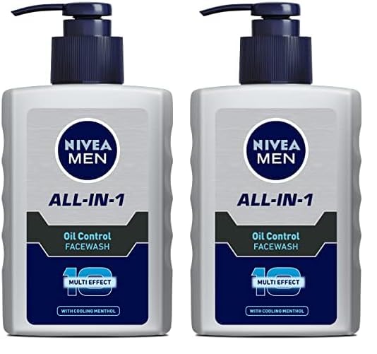 Nivea Men Face Wash, Oil Control For 12Hr Oil Control With 10X Vitamin C Effect, 150 ml (Pack of 2)