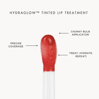 HYUE HydraGlow™ Tinted Lip Treatment (6 ml) | Ra Ra Red | 24‑Hour Hydration with Sea Buckthorn Oil & Kokum Butter | Non‑Sticky | High‑Shine | Nourishing & Vegan Formula | Chunky Applicator